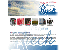 Tablet Screenshot of metzgerei-rieck.de